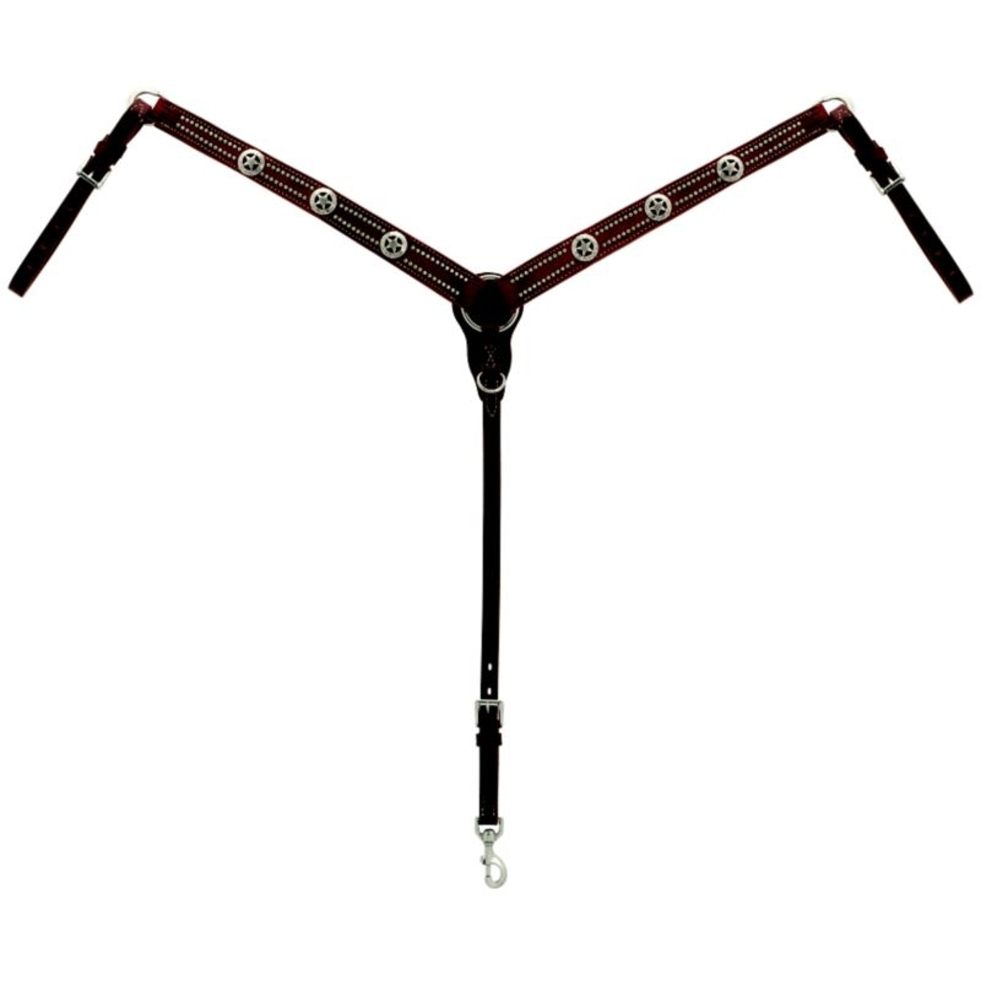 Weaver Texas Star Hermann Oak Taper Breast Collar