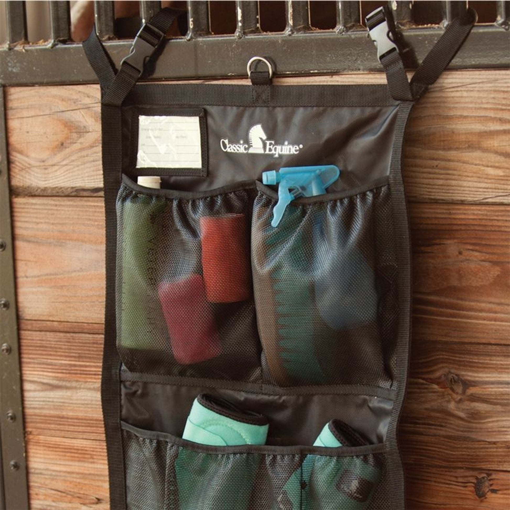Classic Equine Black Stall Front Bag