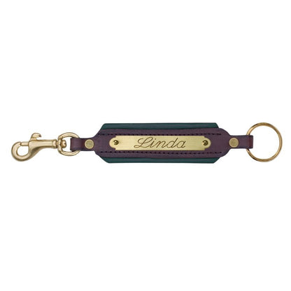 Perri's Personalized Padded Leather Keychain
