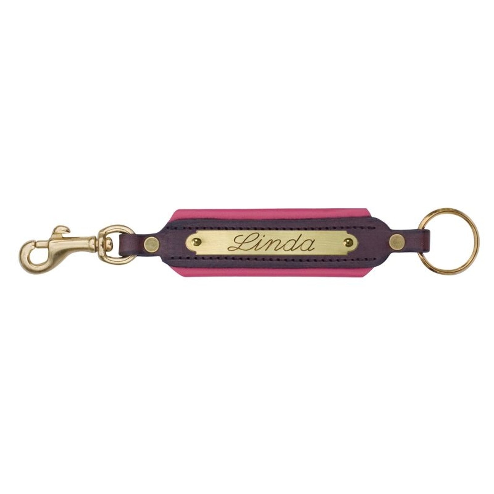 Perri's Personalized Padded Leather Keychain