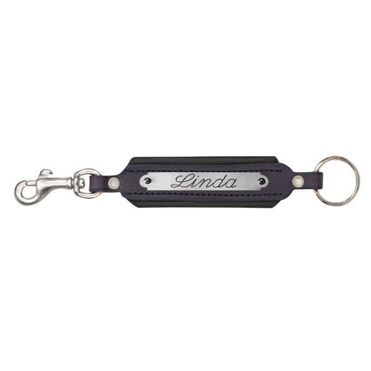 Perri's Personalized Padded Leather Keychain