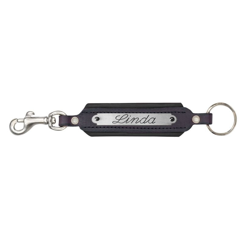 Perri's Personalized Padded Leather Keychain