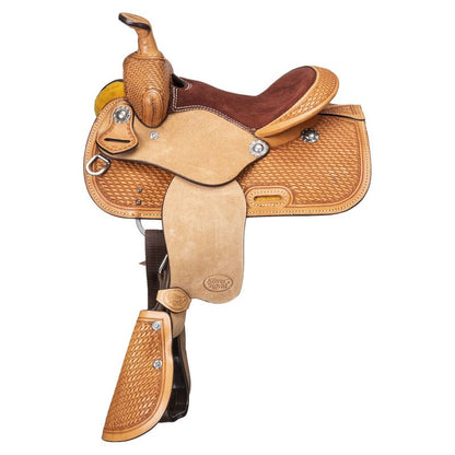 Ozark Mini 10in Basket Tooled Saddle