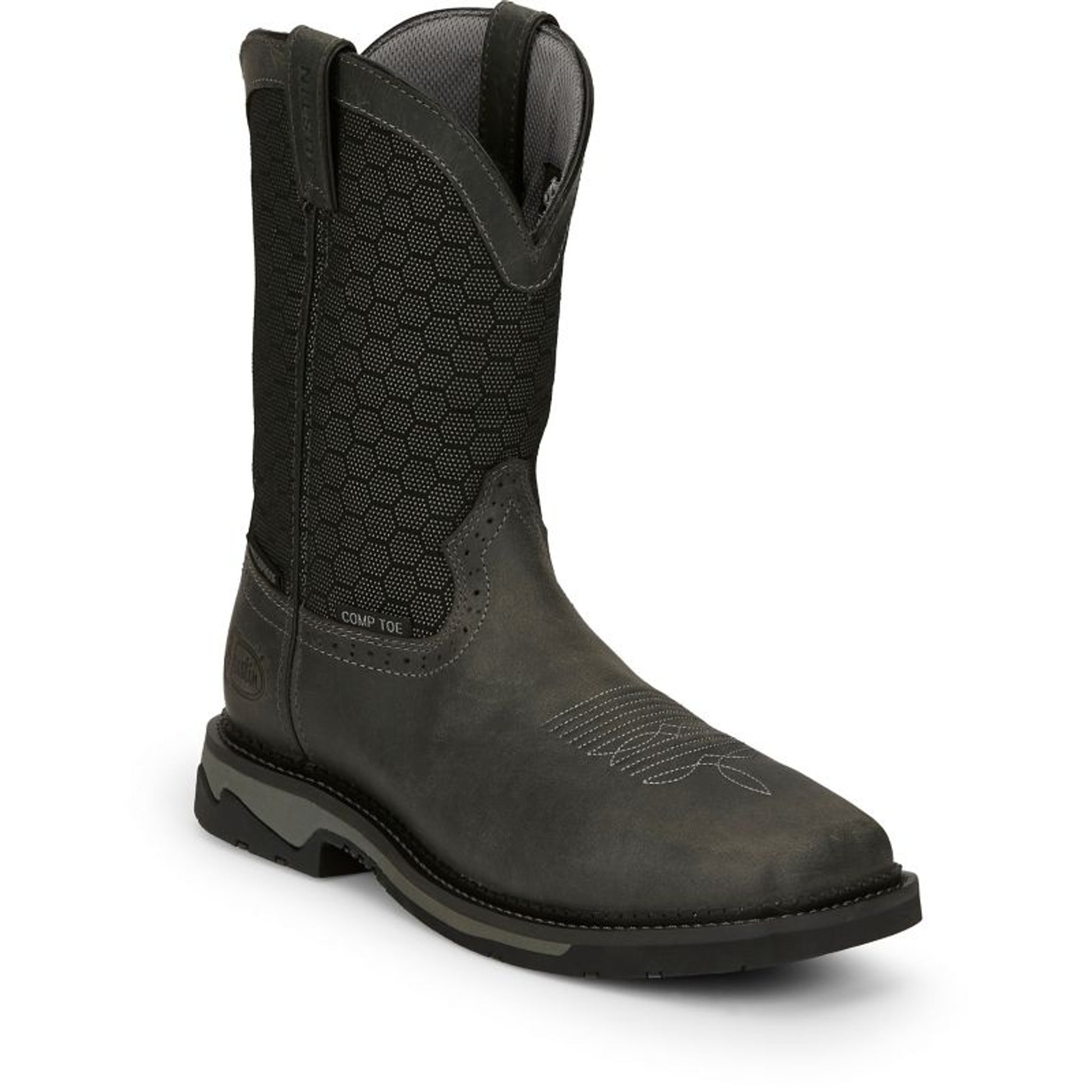Justin Mens Stampede Bolt Comp Boots