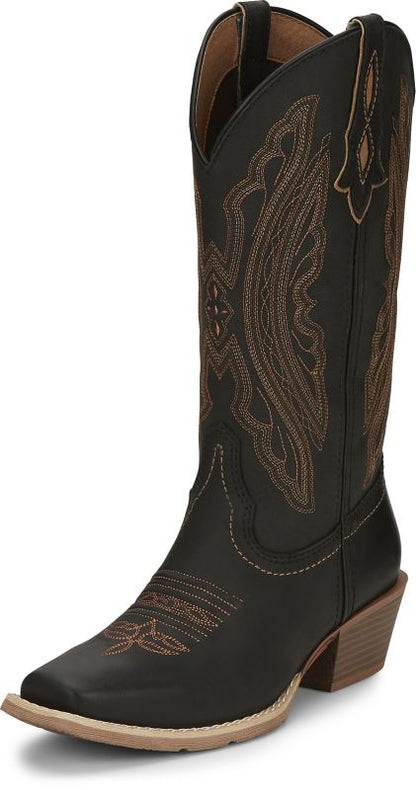 Justin Ladies Rein Square Toe Boots