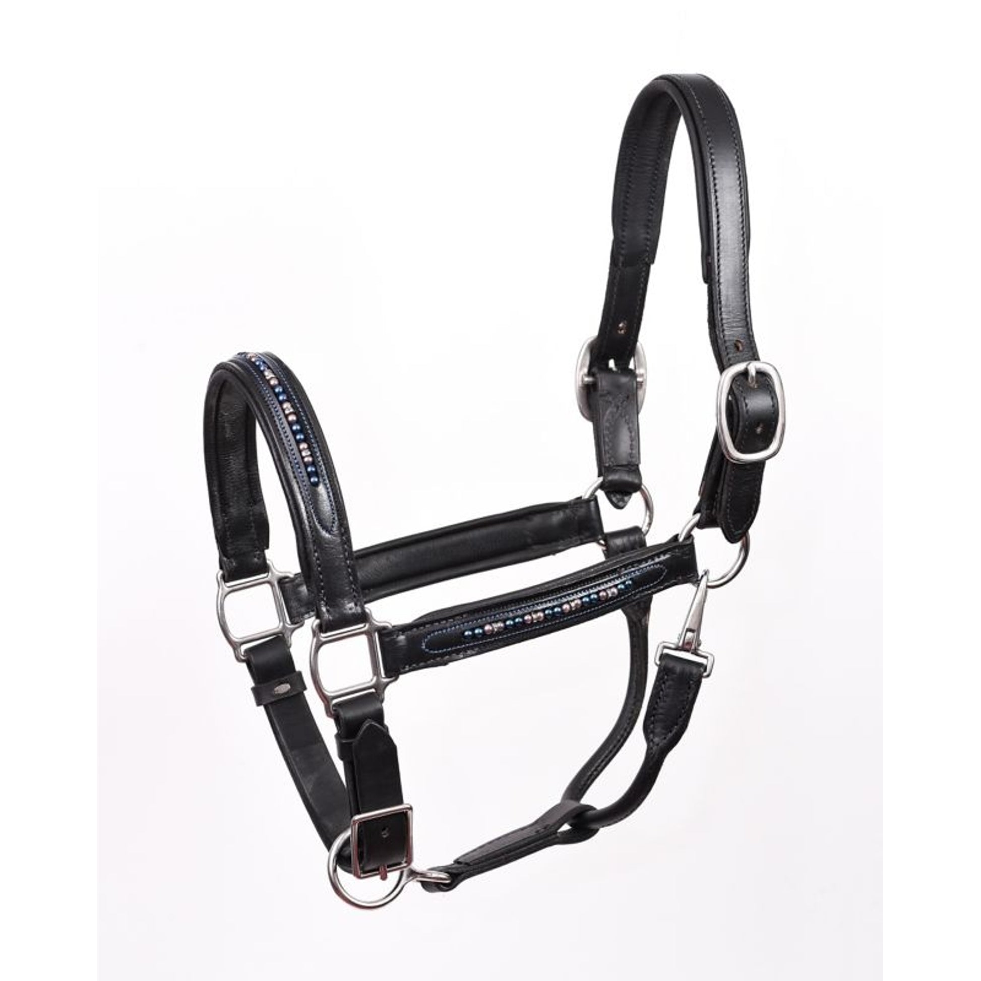 Perris Blue Pearl Bling Padded Halter