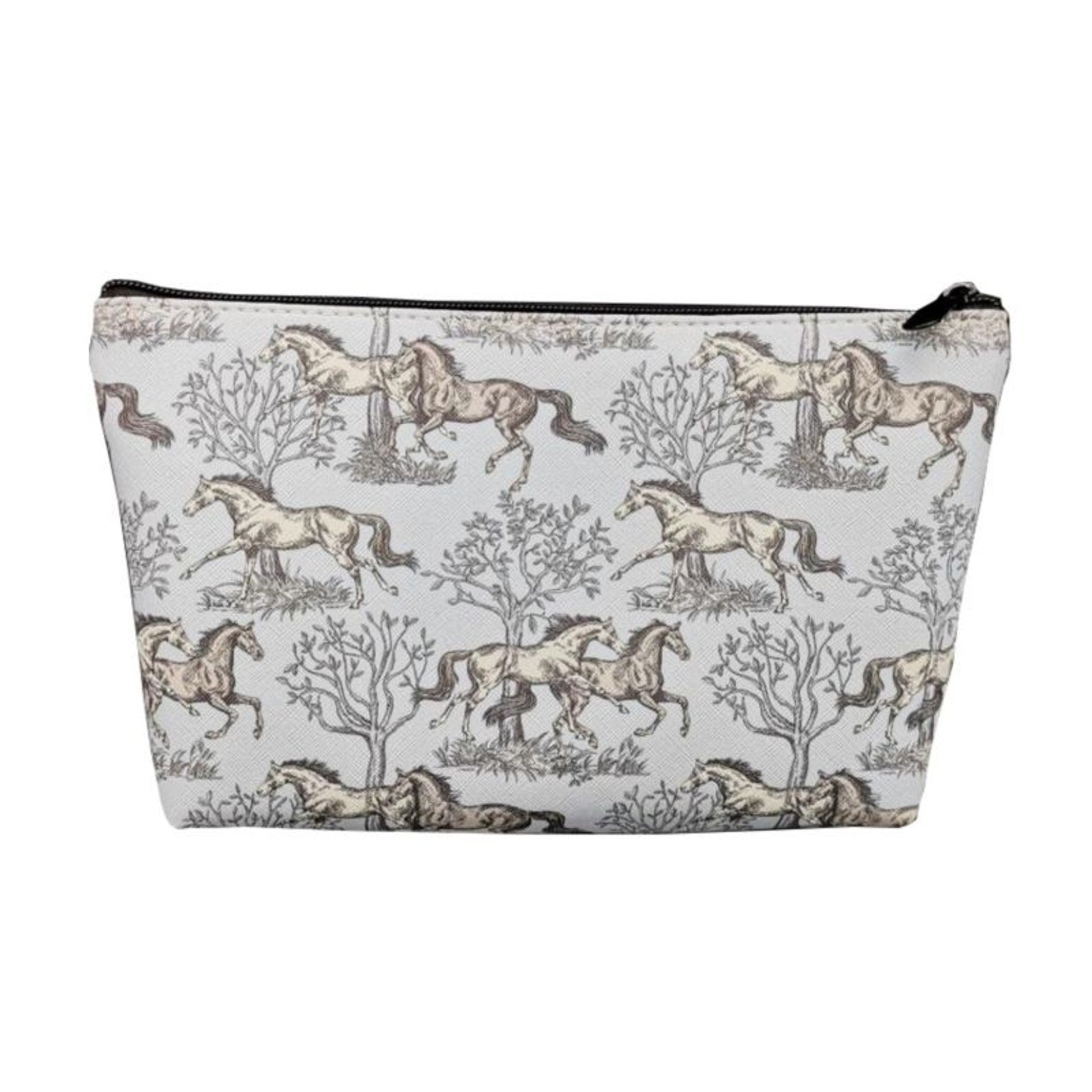 Lila Blue Toile Cosmetic Pouch