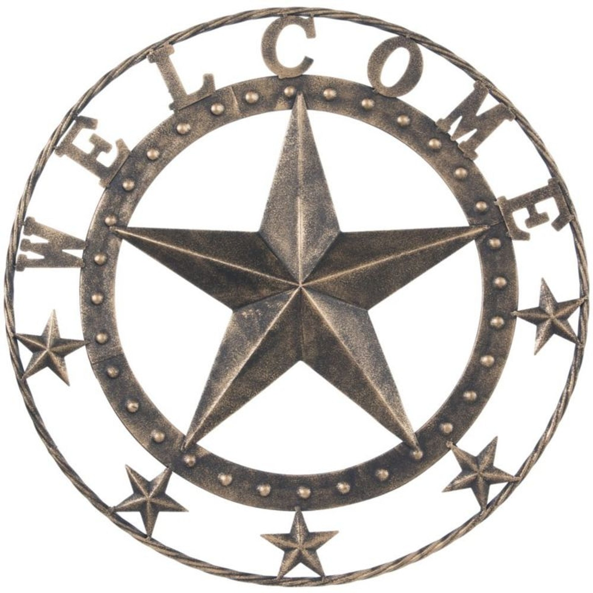 Decorative Metal Welcome Star