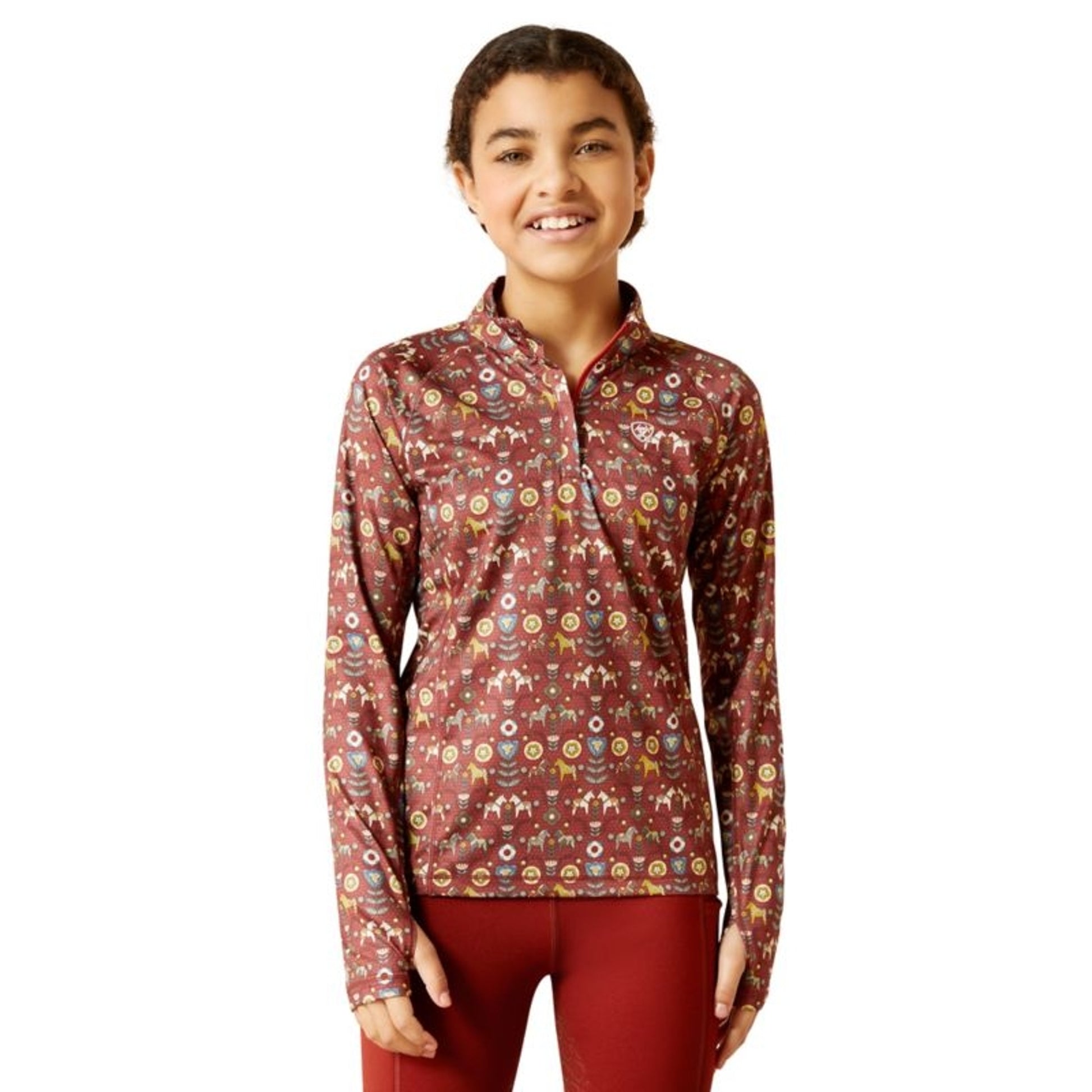 Ariat Kids Lowell 2.0 1/4 Zip Baselayer Shirt
