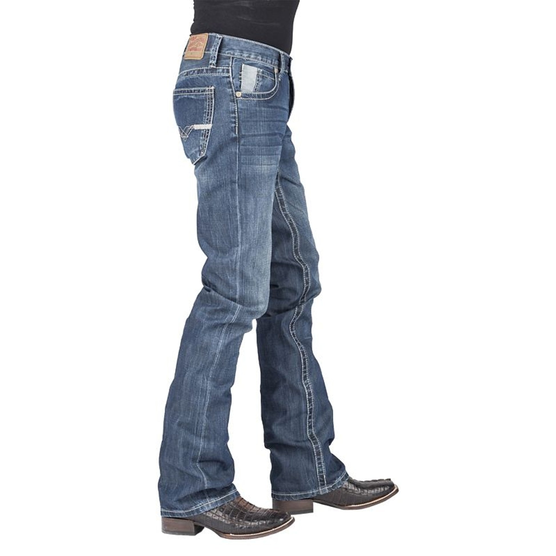 Stetson Mens V Deco Reverse Coin Pkt Jeans