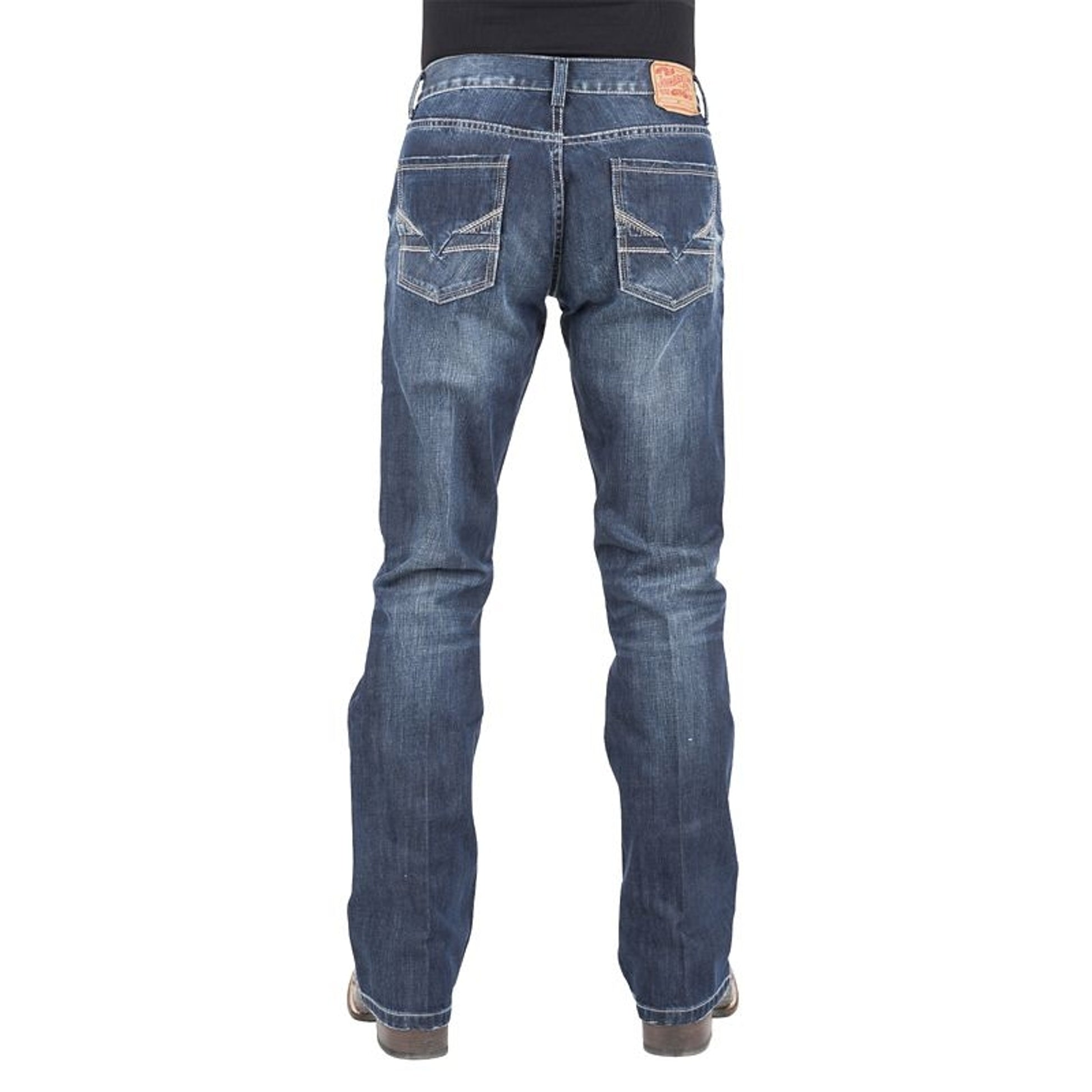 Stetson Mens V-Seaming Heavy Stitch Jeans