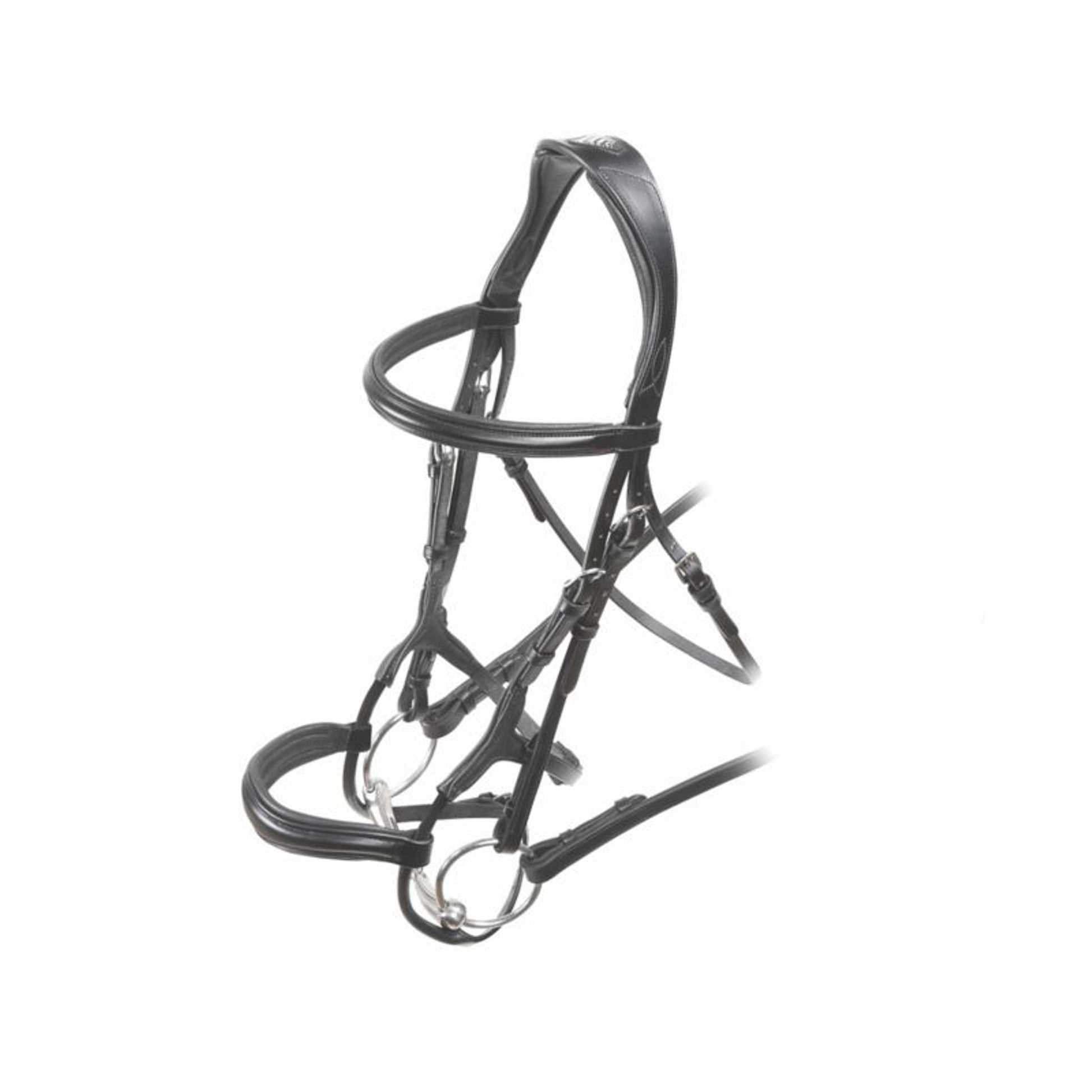 Velociti Rolled Padded Cavesson Bridle