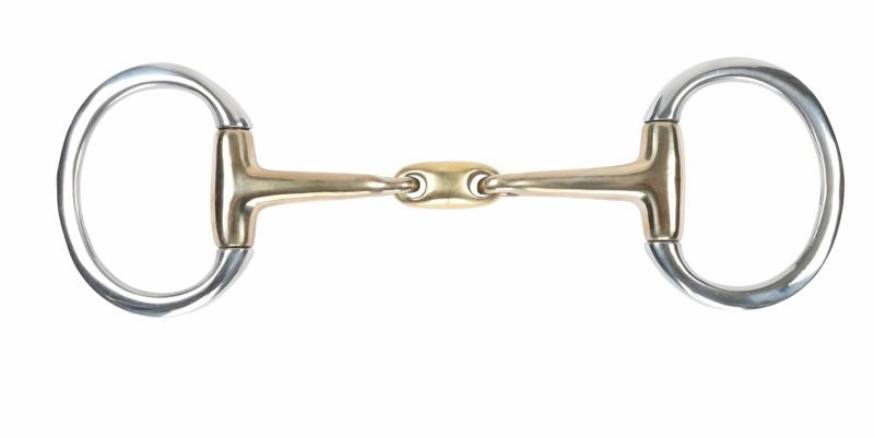 Shires Brass Alloy Flat Ring Lozenge Eggbutt