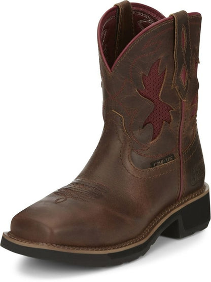 Justin Ladies Lathey Comp Toe Boots