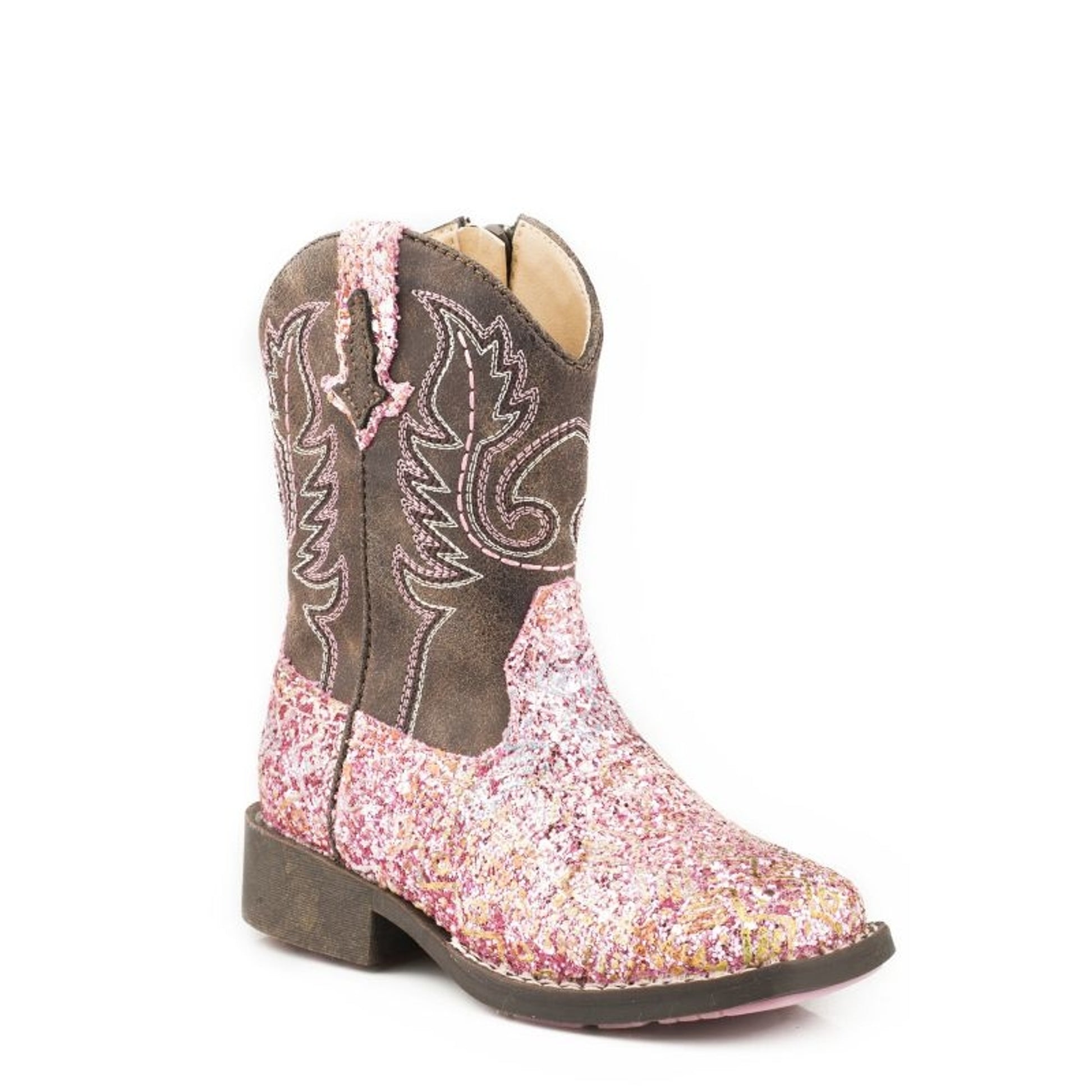 Roper Toddler Glitter Aztec Boots