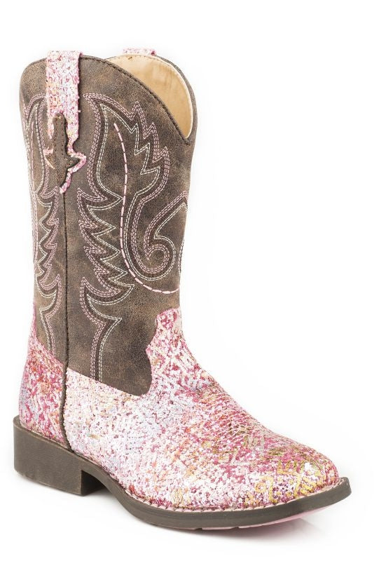 Roper Childs Glitter Aztec Boots