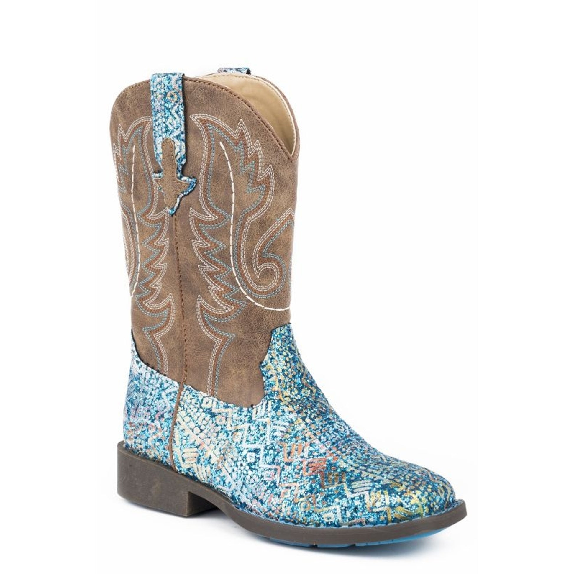 Roper Childs Glitter Aztec Boots