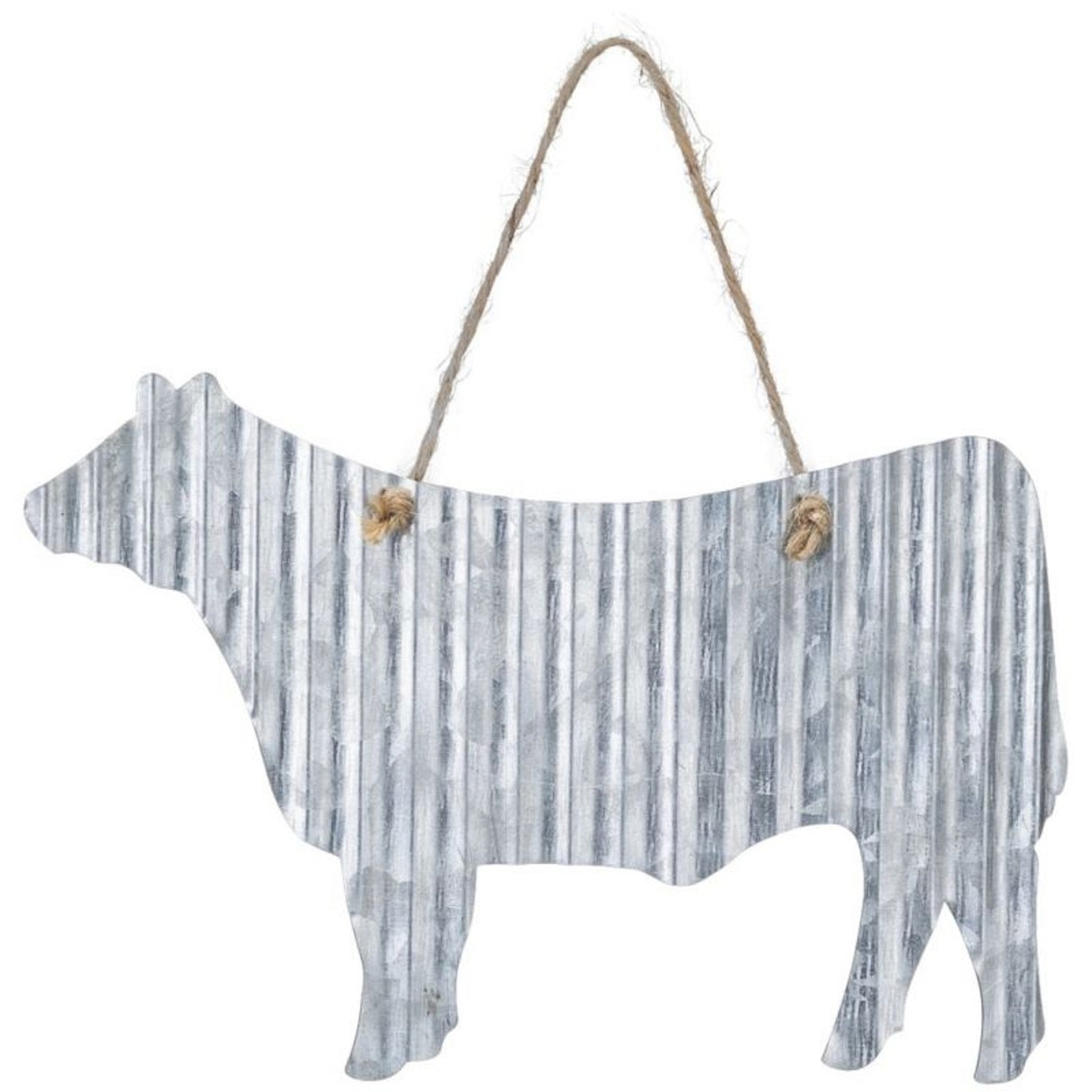 Corrugated Metal Farm Animal Sign