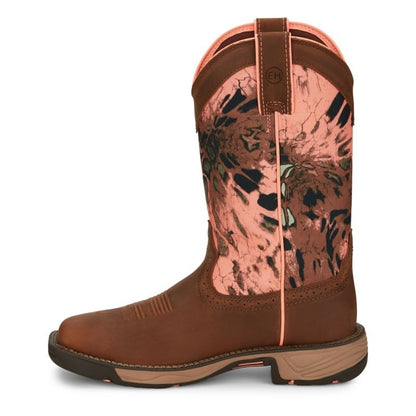 Justin Womens Rush Square Toe Boots