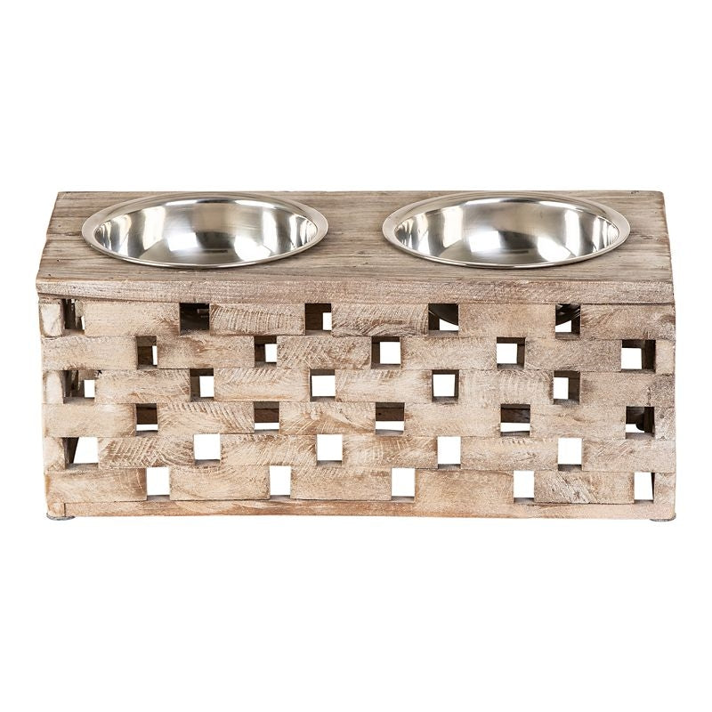 Huntley Berjen Raised Double Bowl Feeder