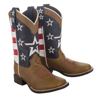TuffRider Youth American Cowboy Boots Brown