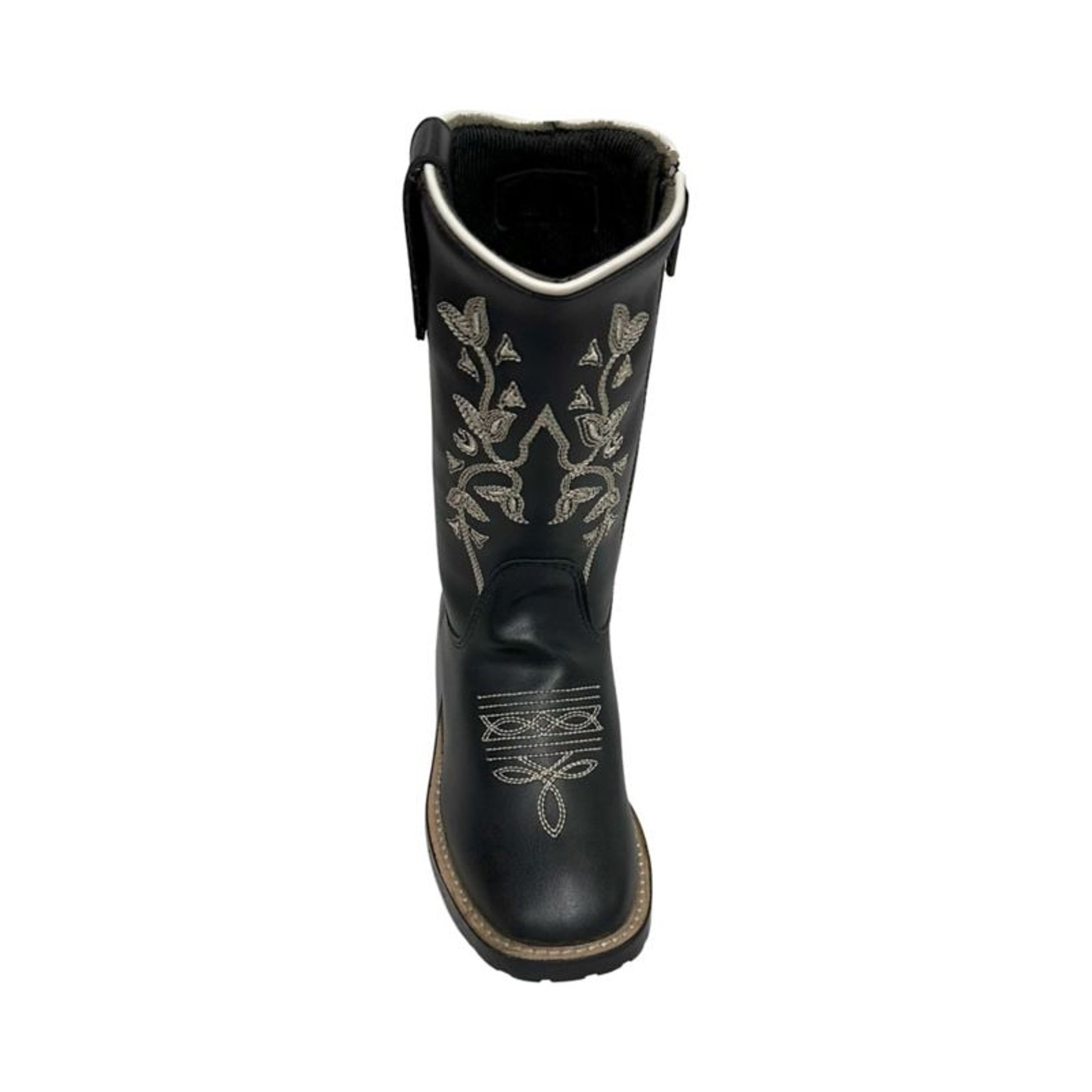 TuffRider Youth Black Floral Western Boots