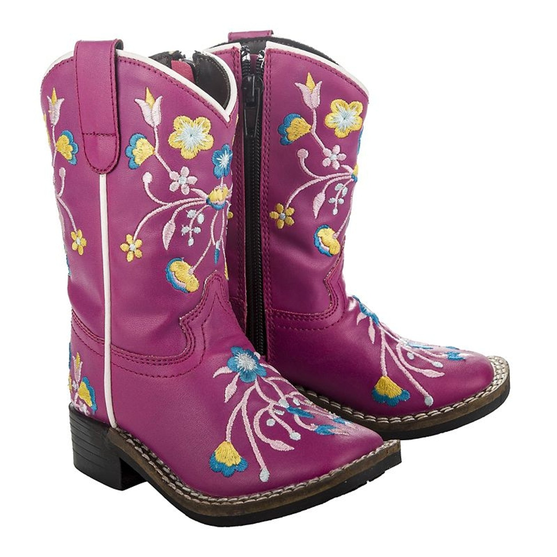 TuffRider Youth Floral Sq Toe Boots