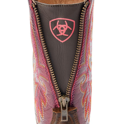 Ariat Ladies Back Zip Sq Toe Boots