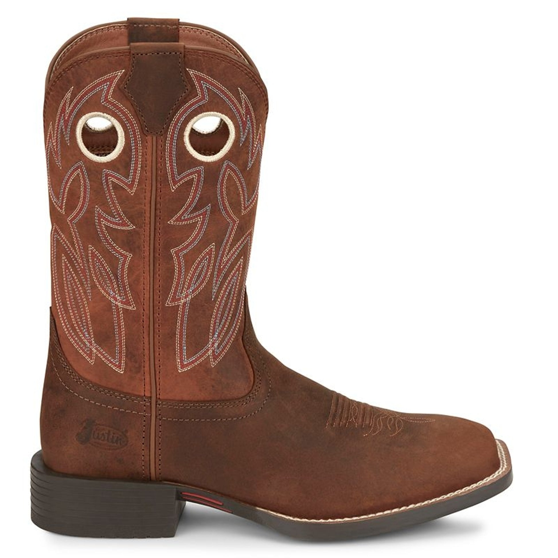 Justin Mens Stampede Bowline SqToe Boot