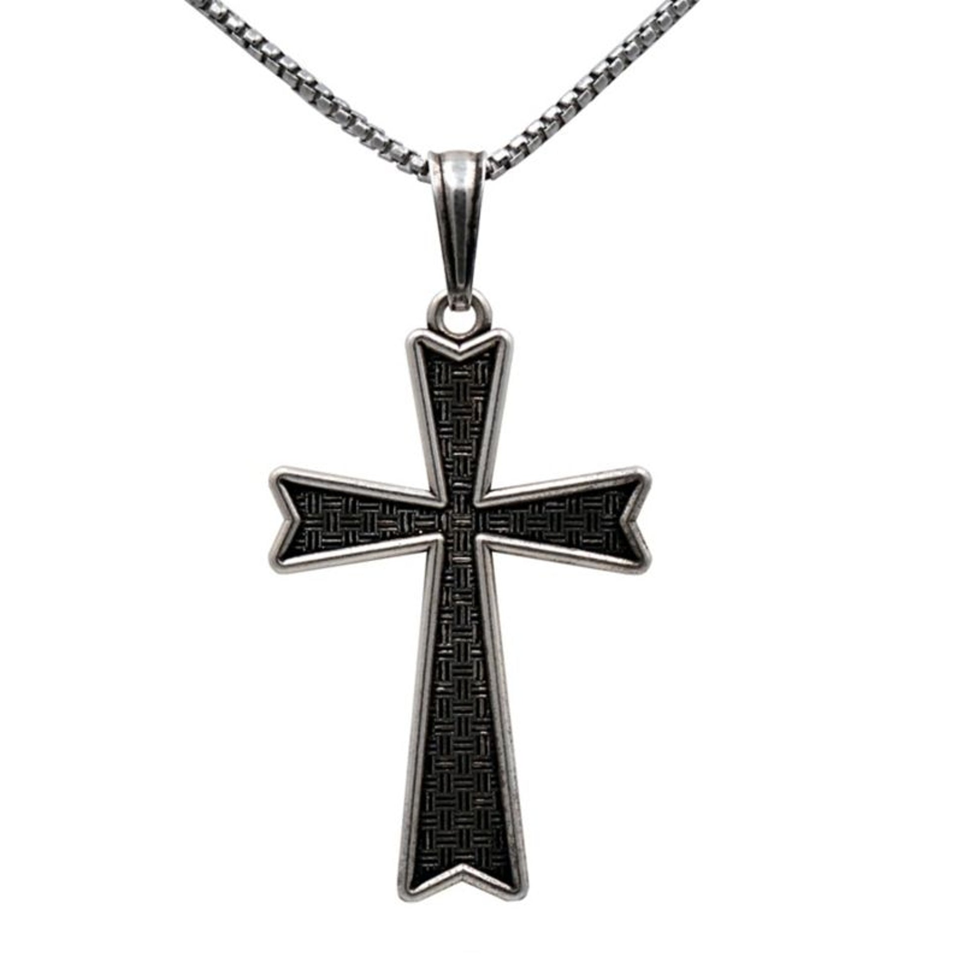 Kelly Herd Mens Cross Pendant Necklace