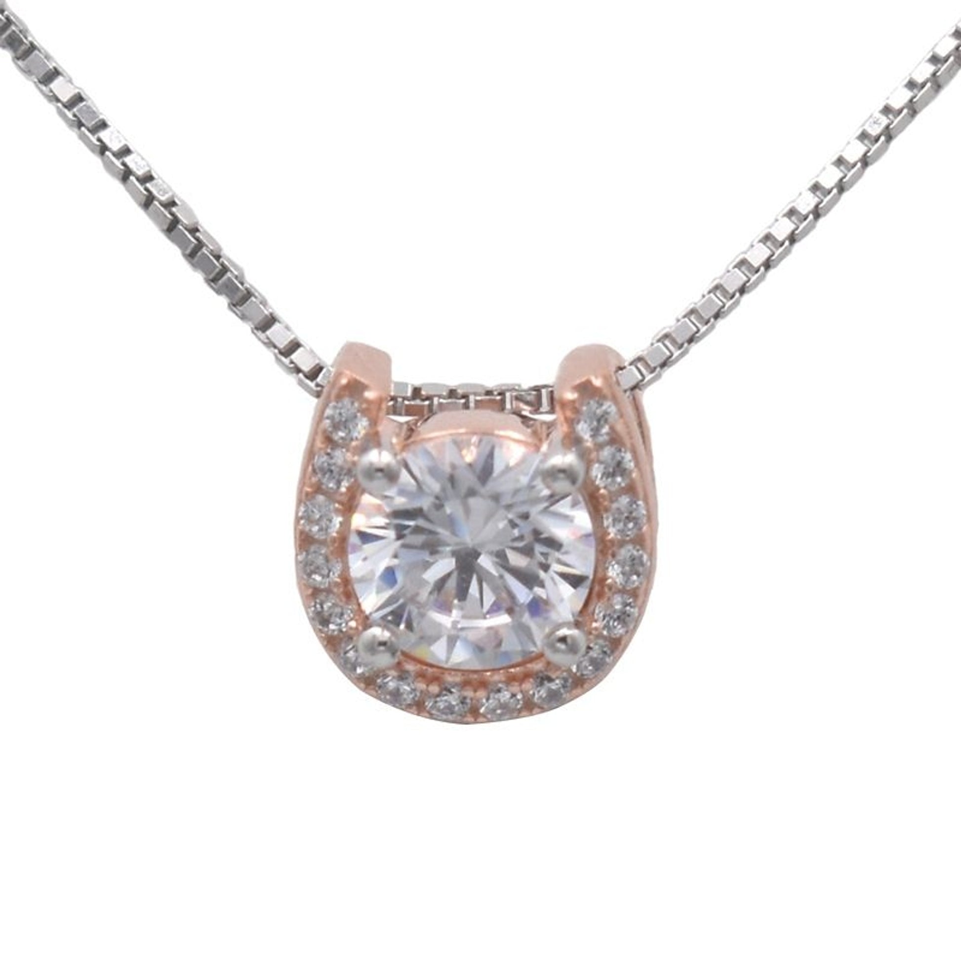 Kelly Herd Rose Gold Plated Horseshoe Necklace