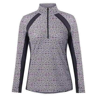 Kerrits Rail Side 1/4 Zip Print Top