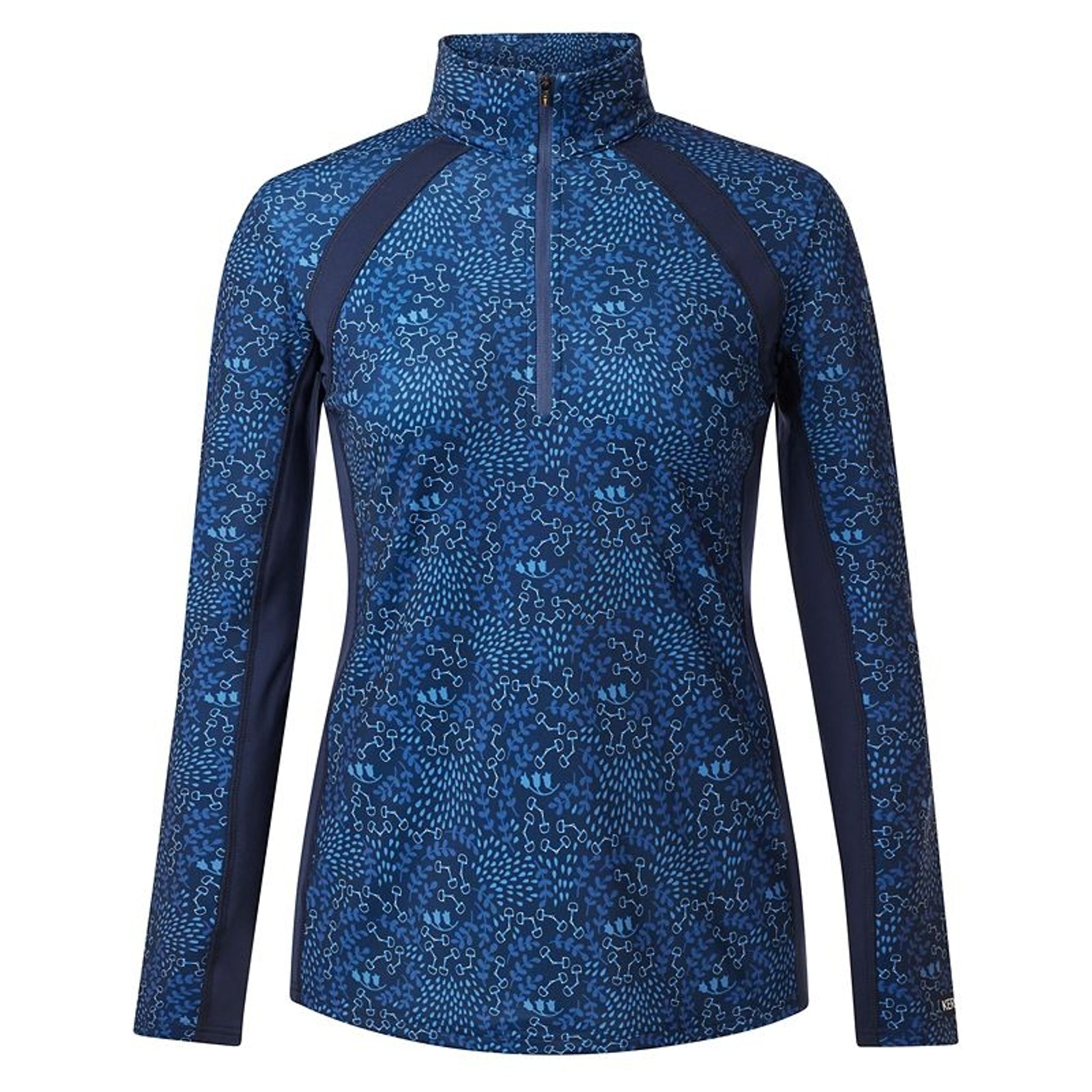 Kerrits Rail Side 1/4 Zip Print Top