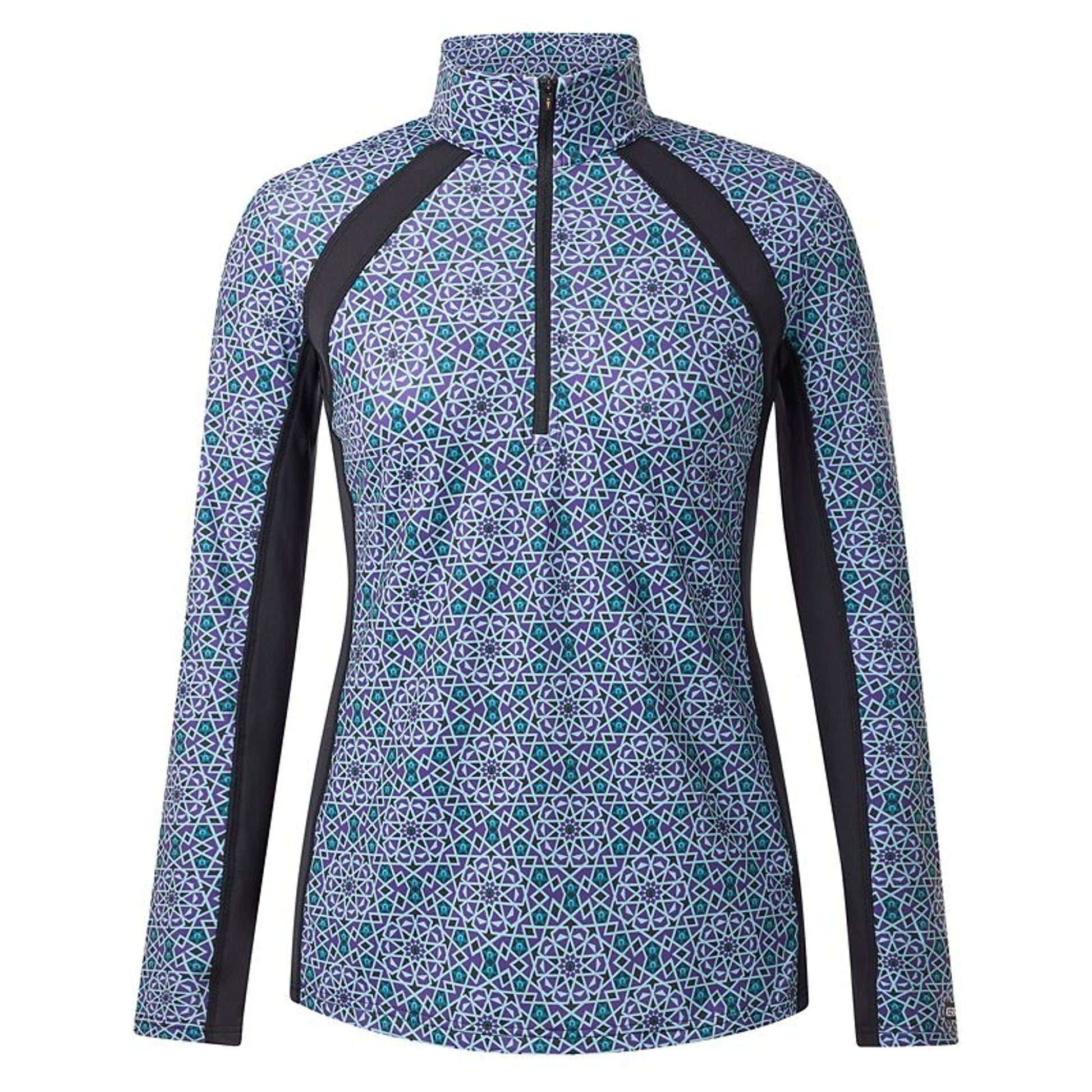 Kerrits Rail Side 1/4 Zip Print Top