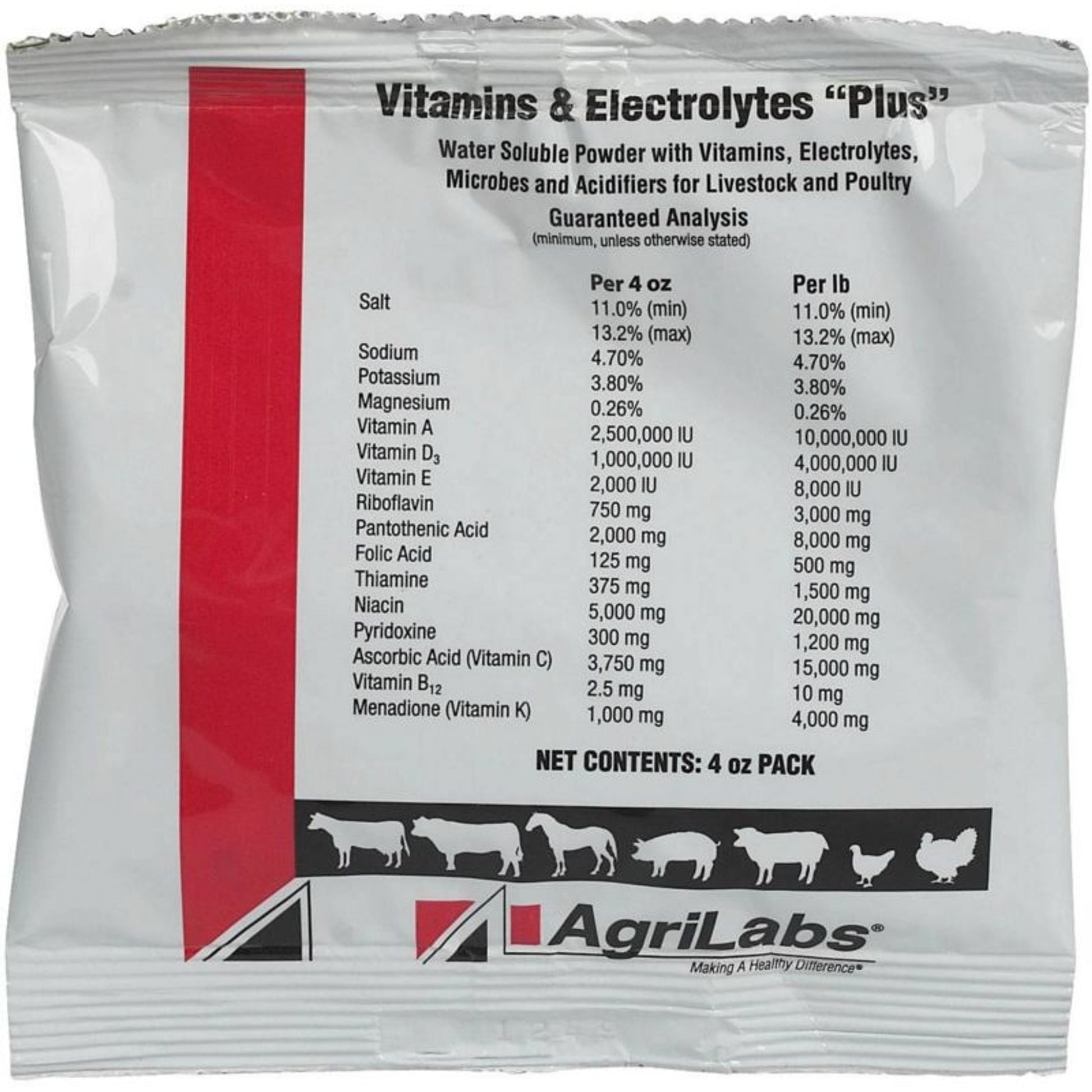 Agrilabs Vitamins Electrolyte Plus 4oz