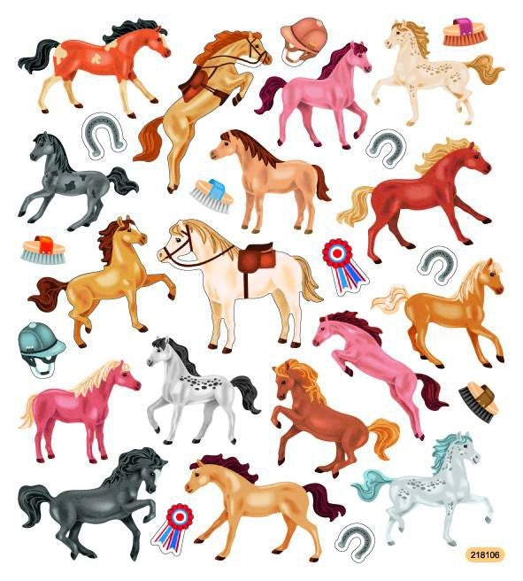 Kelley Ready to Show Colorful Horse Stickers