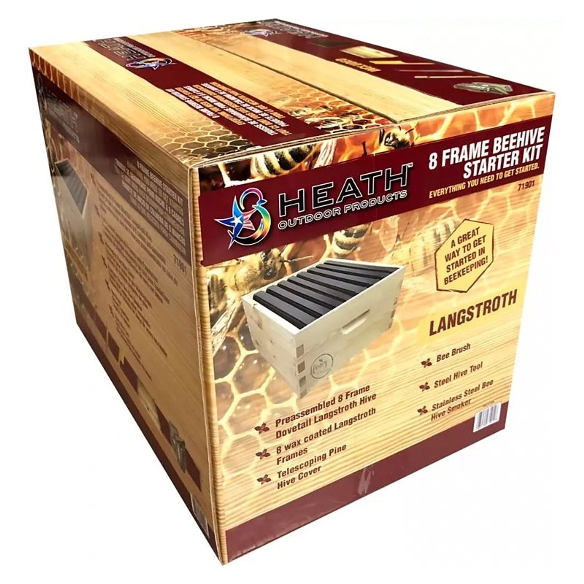 Heath Beekeeping 8 Frame Honey Beehive Super Kit