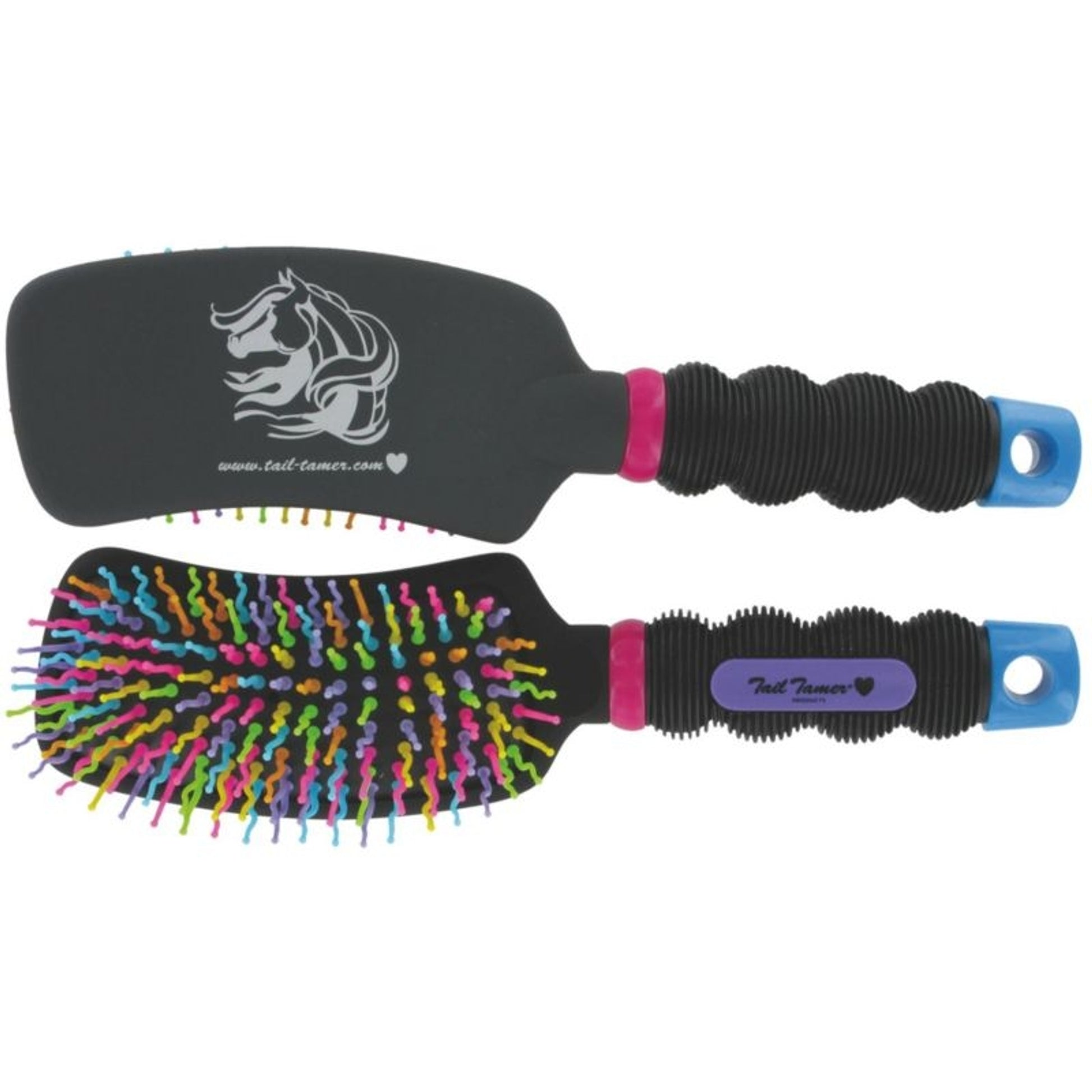 Tail Tamer Curved Handle Rainbow Brush Rainbow