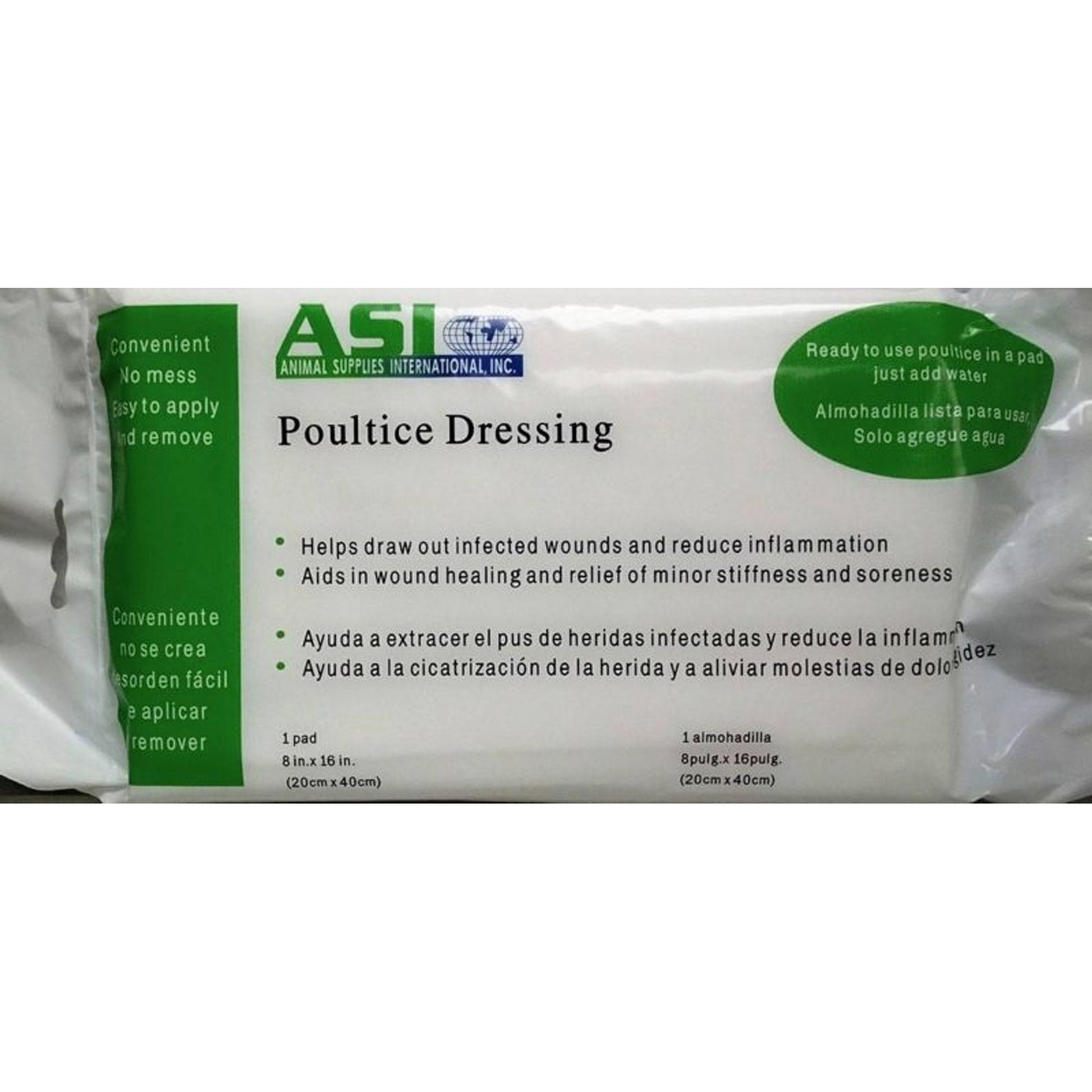 ASI Poultice Dressing 8in x 16in