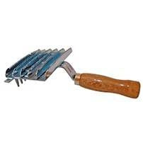 Partrade 6 Bar Metl Curry Comb With Teeth