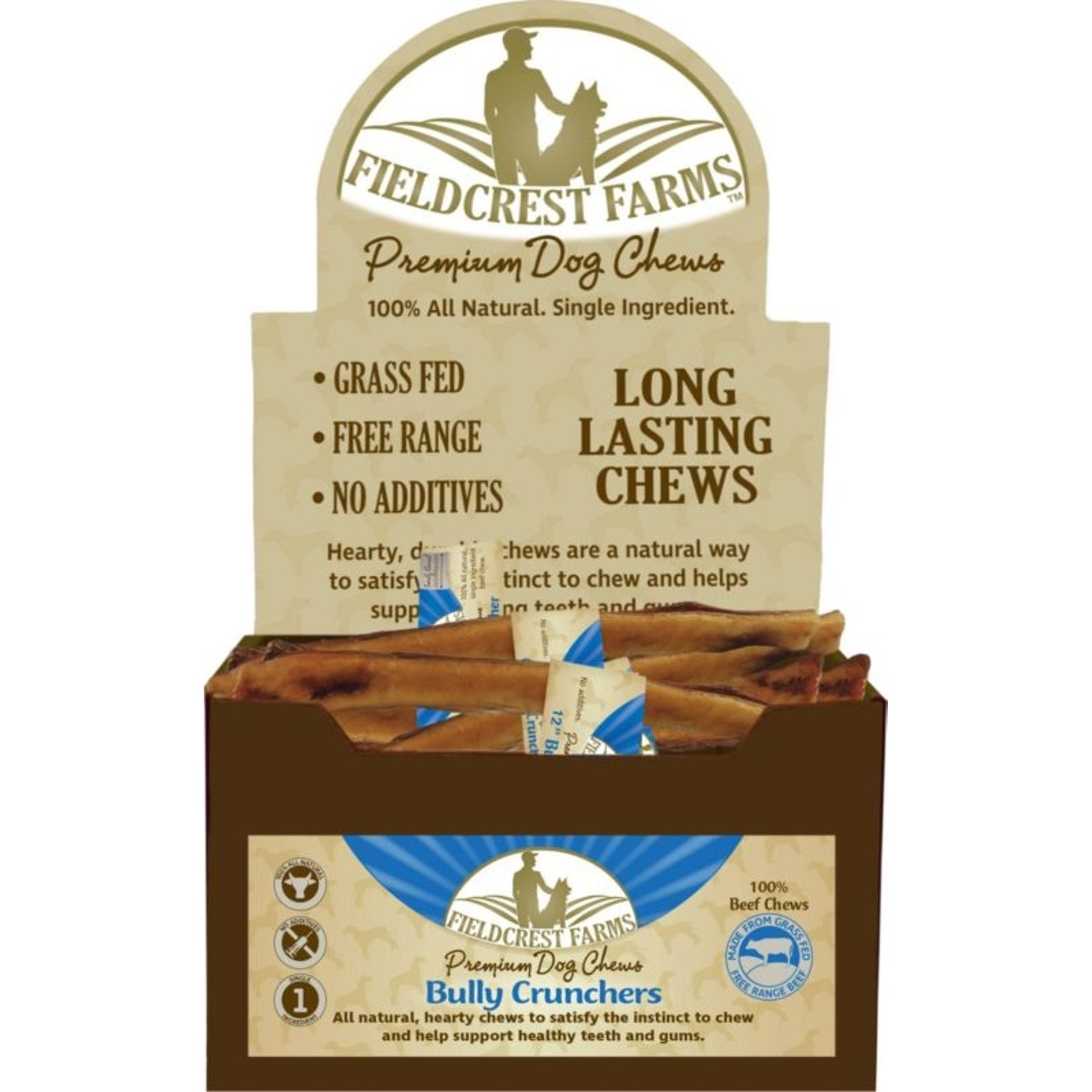 Fieldcrest Farms Bully Crunchers Beef Chews