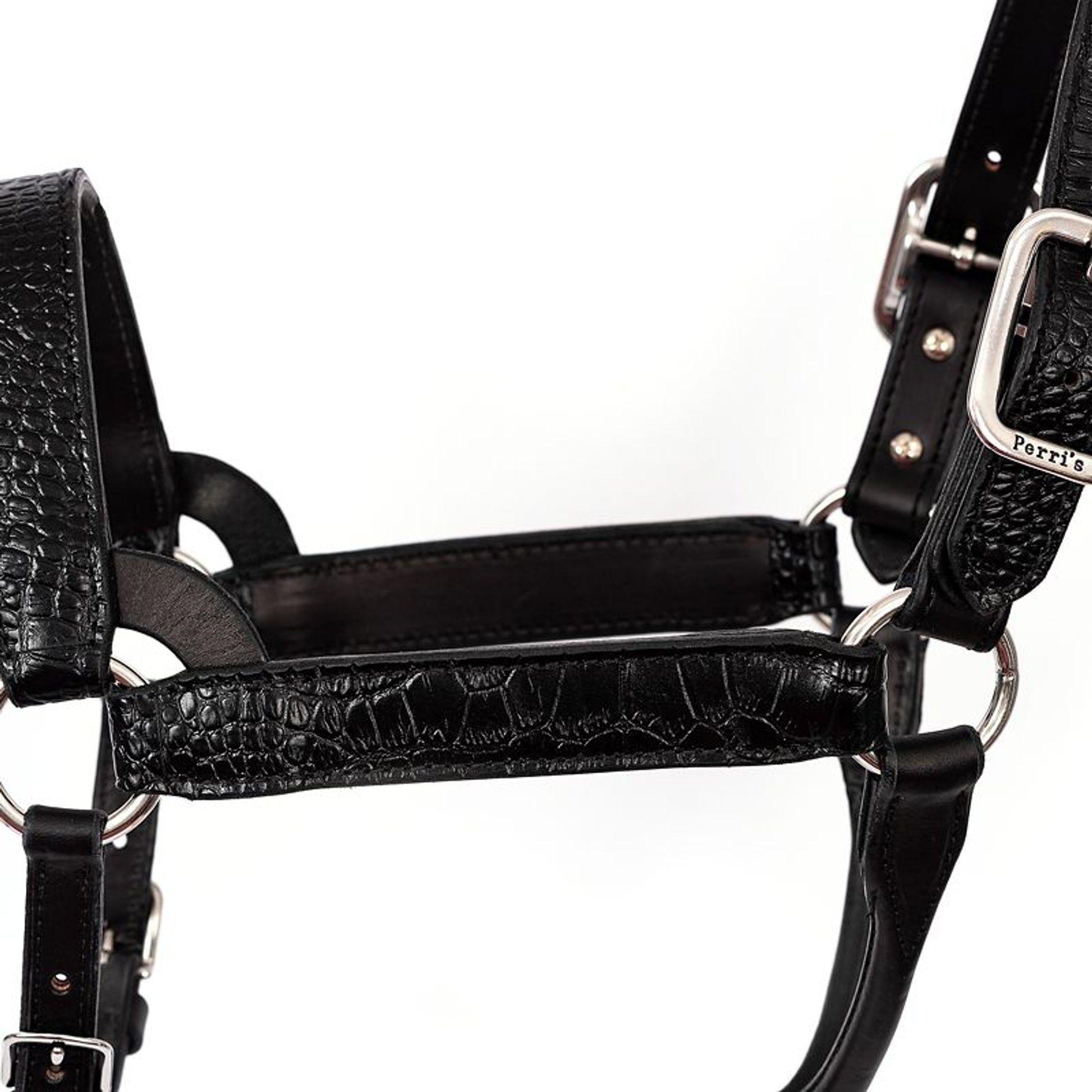 Perris Crocodile Embossed Show Halter