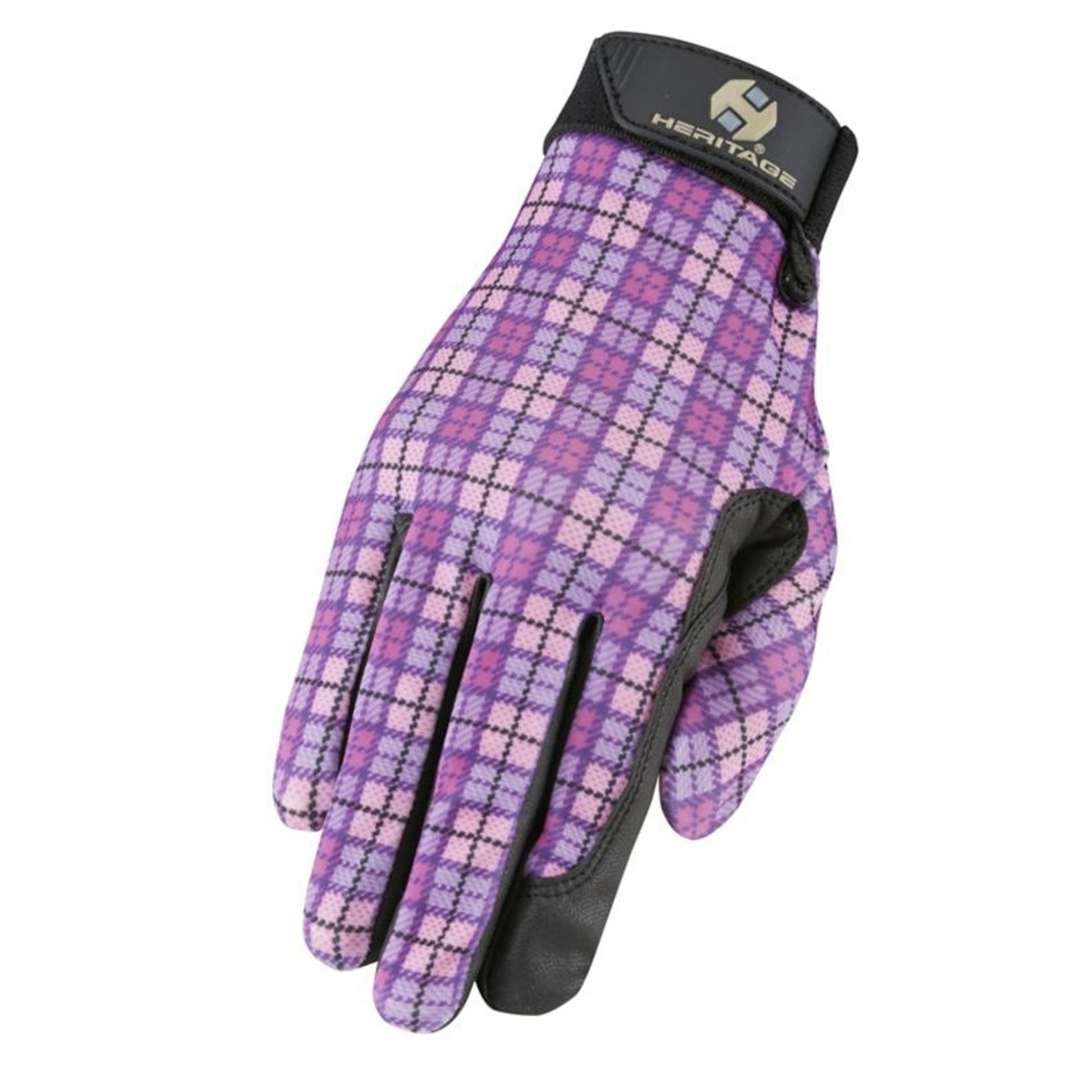Heritage Performance Print Gloves Plaid 4 Pink