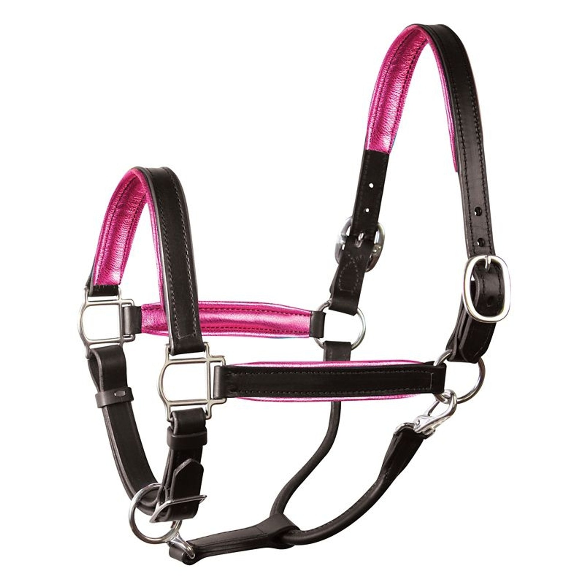 Perri's Soft Metallic Padded Leather Halter