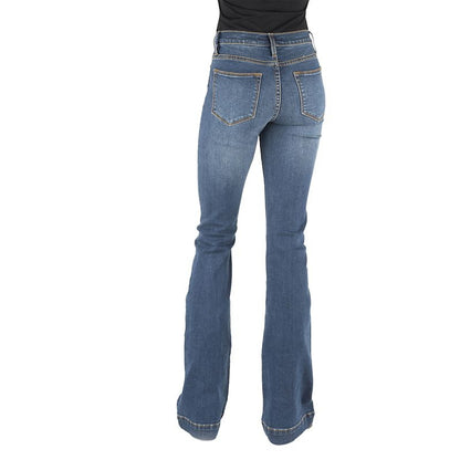 Stetson Ladies High Waist Flare Fit Jeans