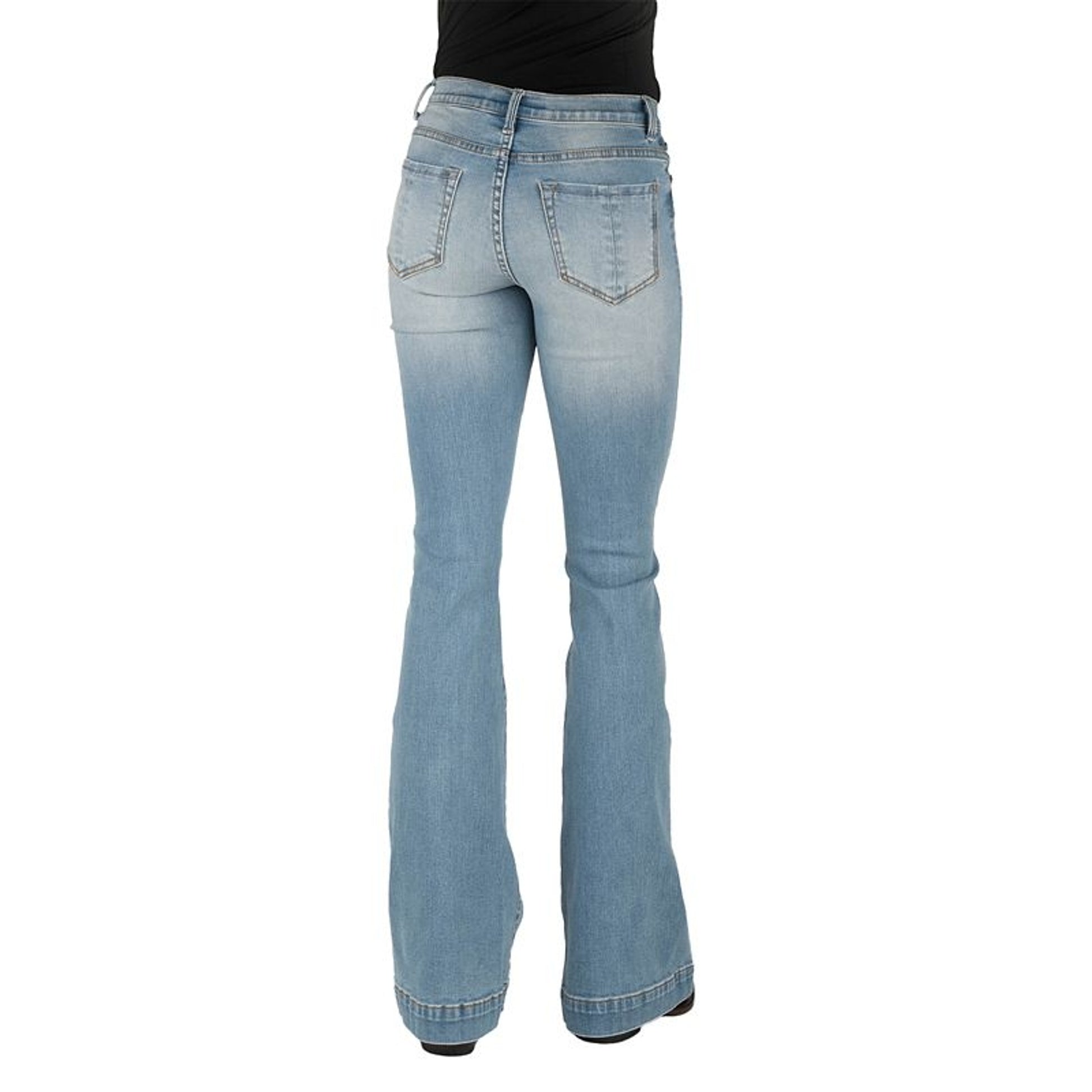 Stetson Ladies High Waist Seam Flare Jeans
