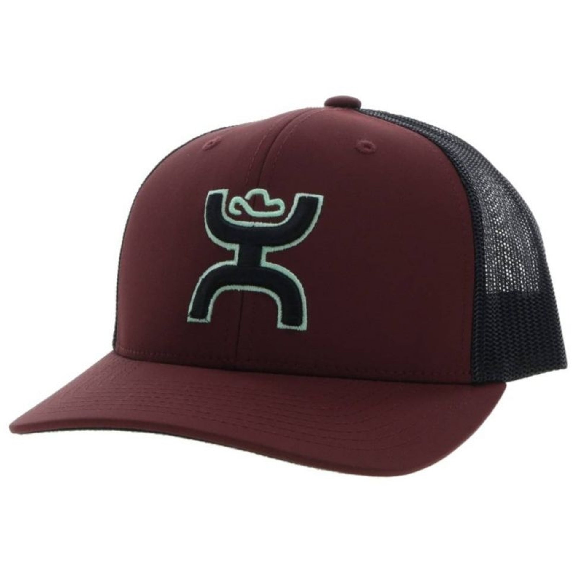Hooey Trucker Cap Black/Silver Hooey Logo