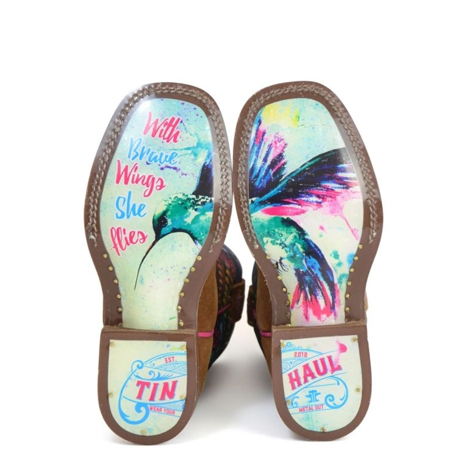 Tin Haul Childs Hummingbird Sole Sq Toe Boots