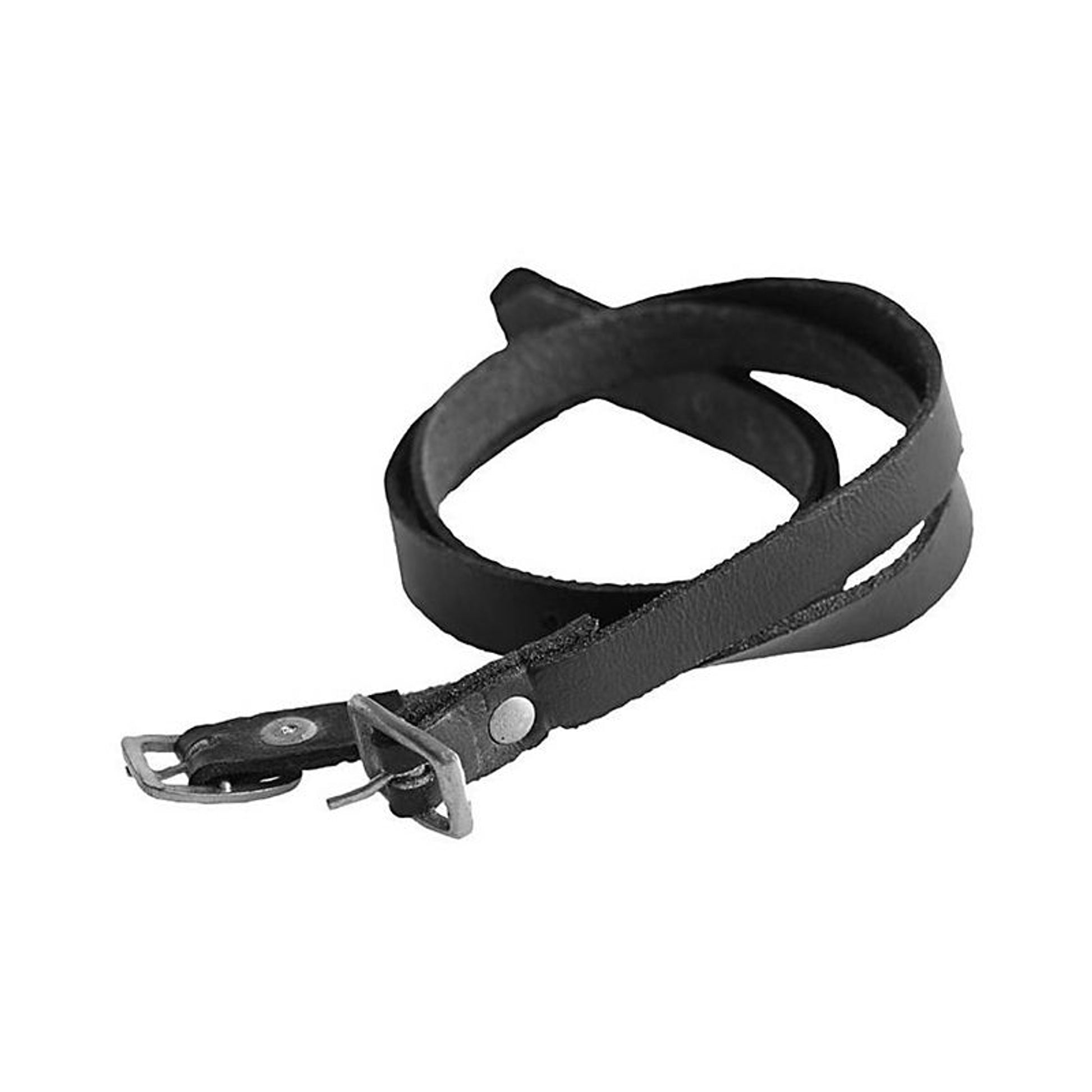 HorZe Leather Spur Straps Black