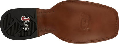Justin Mens Guy Square Toe Boots